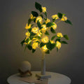 24pcs Led Rose Tree Light Luminous Table Lamps Decorative Light for Home Decor