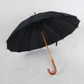 16k Straight Wooden Handle Rain Umbrella Men Guarda Chuva Paraguas Mujer Women Summer Sun Umbrellas
