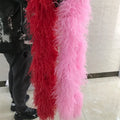 New Wholesale Dyed Colors Black Ostrich Feather Boa Feather Decoration Ostrich Costume Wedding Dress Feather Decoration