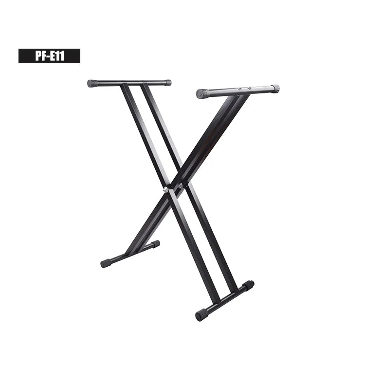 OEM Musical Accessory Factory Wholesale Price PF-E11 Double-Braced Adjustable X-Style Keyboard Stand