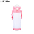 Sublimation Kids Thermos Water Bottle With Strap and Straw Blank 350ml Children's Water Bottle