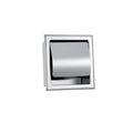 STOCCO Modern Square Hotel Stainless Steel Double Rod Eco-Friendly Toilet Roll Holder Wall Mounted Matte Concealed Bathroom