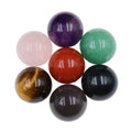 Natural 25mm Non-porous-ball Round Loose Gemstone Red Jasper Amethyst Rose Quartz Black Obsidian Opal Assorted Beads