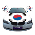 Promotional Waterproof Eco-Friendly Customizable Car Hood Cover Flags for Albania and Republic Korea