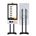 32 Inch Restaurant Automatic Kiosk Touch Screen Unattended Self Ordering Self Service Payment Kiosk With Android 80mm Printer
