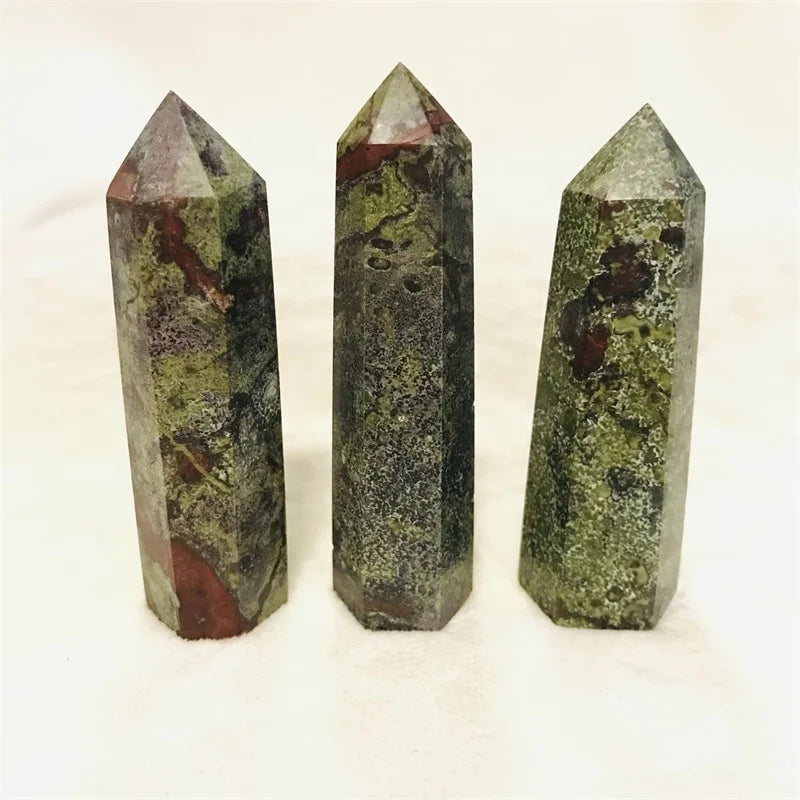 Wholesale Natural Small Dragon Blood Stone Point Healing Crystal Obelisk for Fengshui Decoration