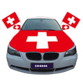 Customizable Car Engine Hood Cover Pennant Featuring Netherlands United States Saudi Arabia for Switzerland Print Car Hood Flag