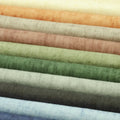 Top Grade Hard-wearing 100% Linen Fabric Plain Yarn Dyed Woven Poplin Flax Fabric 137cm 203gsm for Fall Winter Shirts Outerwear