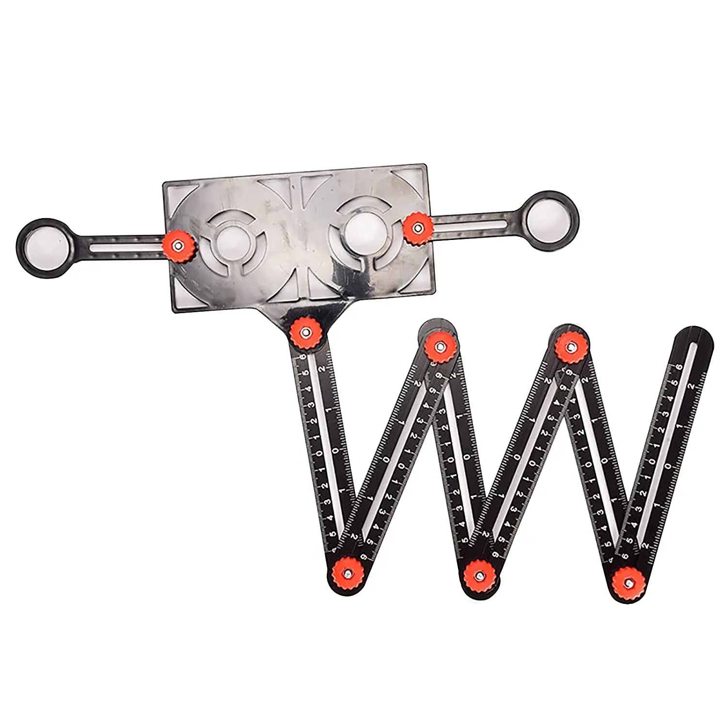 Chevalierous Adjustable DIY Multi-Angle Measuring Tool Flexible Arms & Precise Scales for Woodworking & Tiling OEM ODM Supported