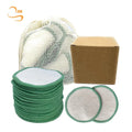 3.15" Bamboo Rounds Beauty Products All Skin Types with Laundry Bag Soft Reusable Cleaning Face Makeup Remover Towel
