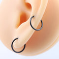 Implant Grade F136 Titanium Gold Plated Ear Helix Cartilage Rook Hoop Earrings Septum Nose Ring Piercing Hinged Segment Ring