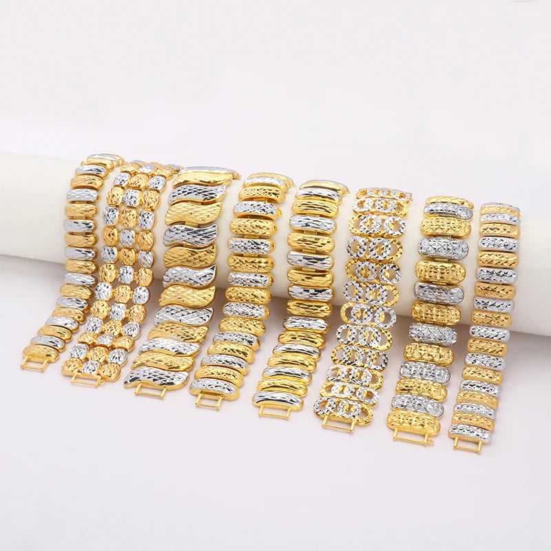 Gold Plated Wholesale Bracelet Jewelry Style Custom Gold Bracelet Gold Plated Men Bracelets & Bangles