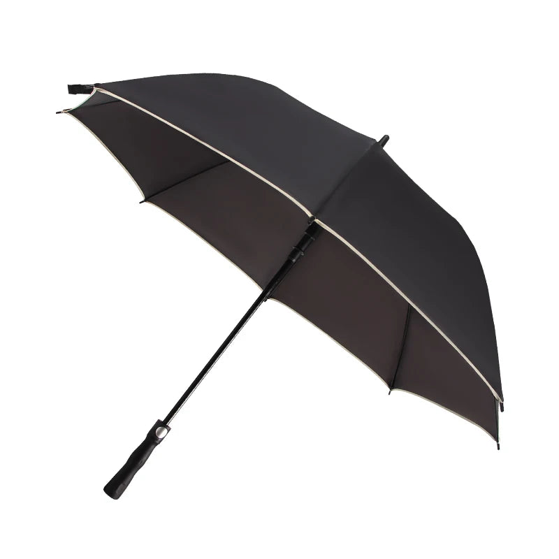 Custom Auto-Open Golf Umbrella with Logo Printing Windproof Elastic for Business Promotion