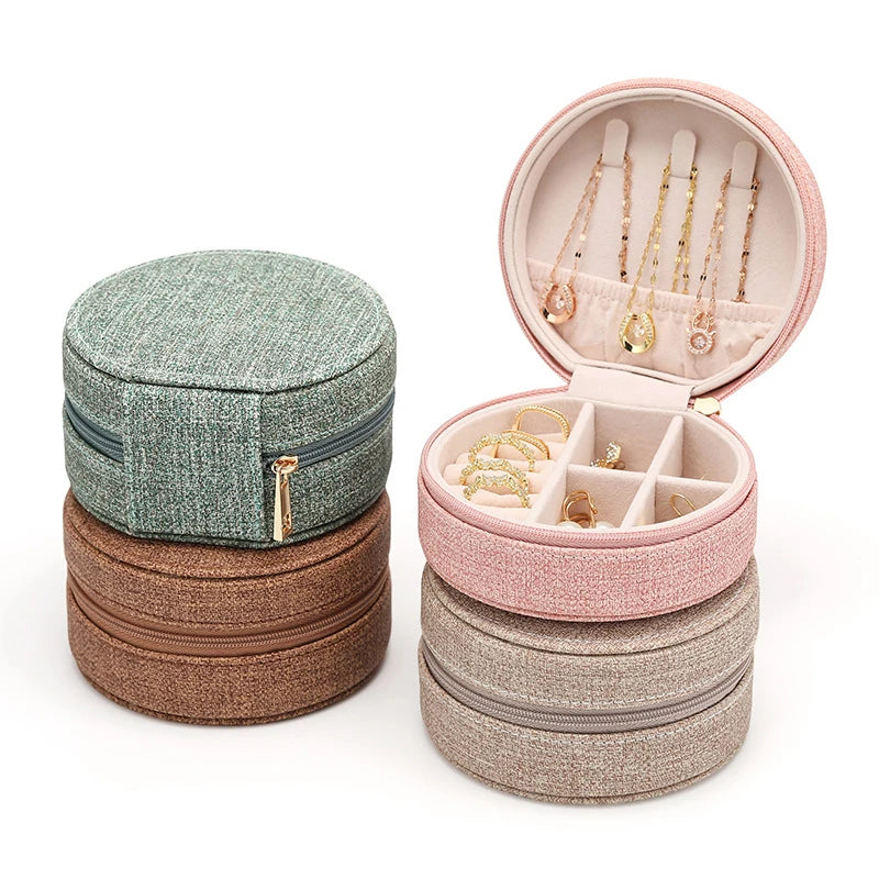 Classic Free Standing Custom Cute Women Logo Luxury Storage Give Aways Travel Jewelry Case Organizer Box MegaBDM