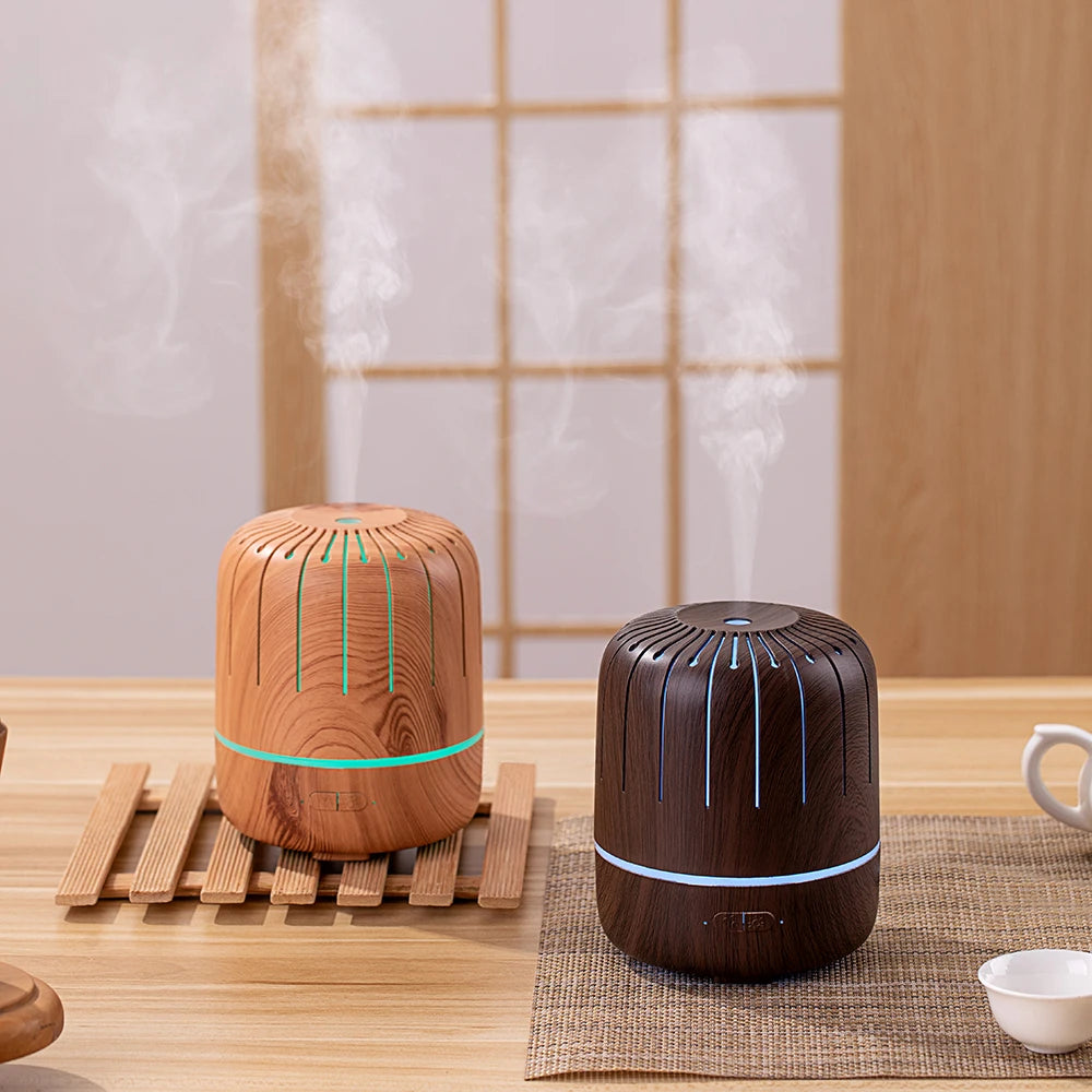 Scent Machine Ultrasonic Fragrance Aromatherapy Home Electric Small Wood Grain Oil Aroma Diffuser