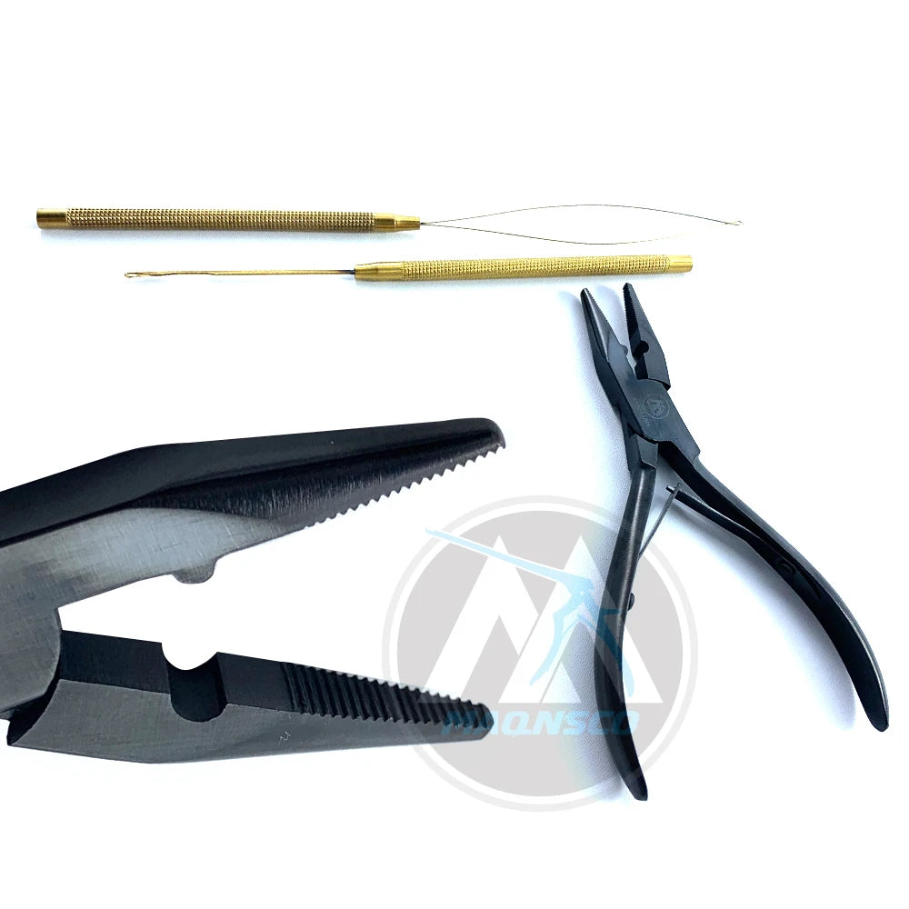 Hair Extension Pliers Black Stainless Steel Hair Extension Pliers Professional Hair Extensions Pliers Salon Kit