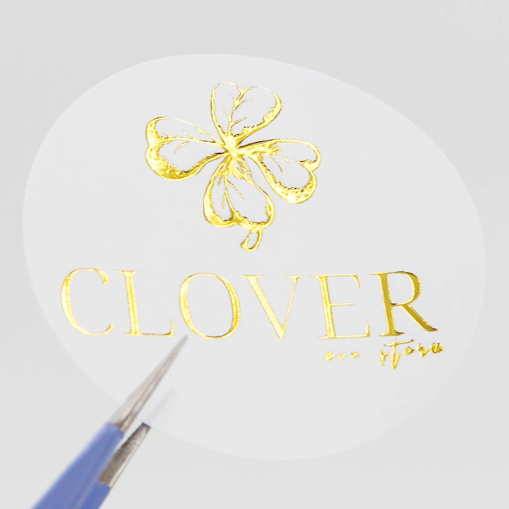 Custom Logo Printing Service 2inch Round Label Stickers Thank You Wedding Label Stickers Gold Foil Stamping Sticker