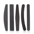 Wholesale Professional Custom logo Double-Sided Nail Files Korea Half Month Black 100/100 Grit Nail File