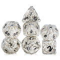 18mm Hollow Metal Dice Set with Metal Box for D&D Polyhedral D4-D20 & D% RPG Games