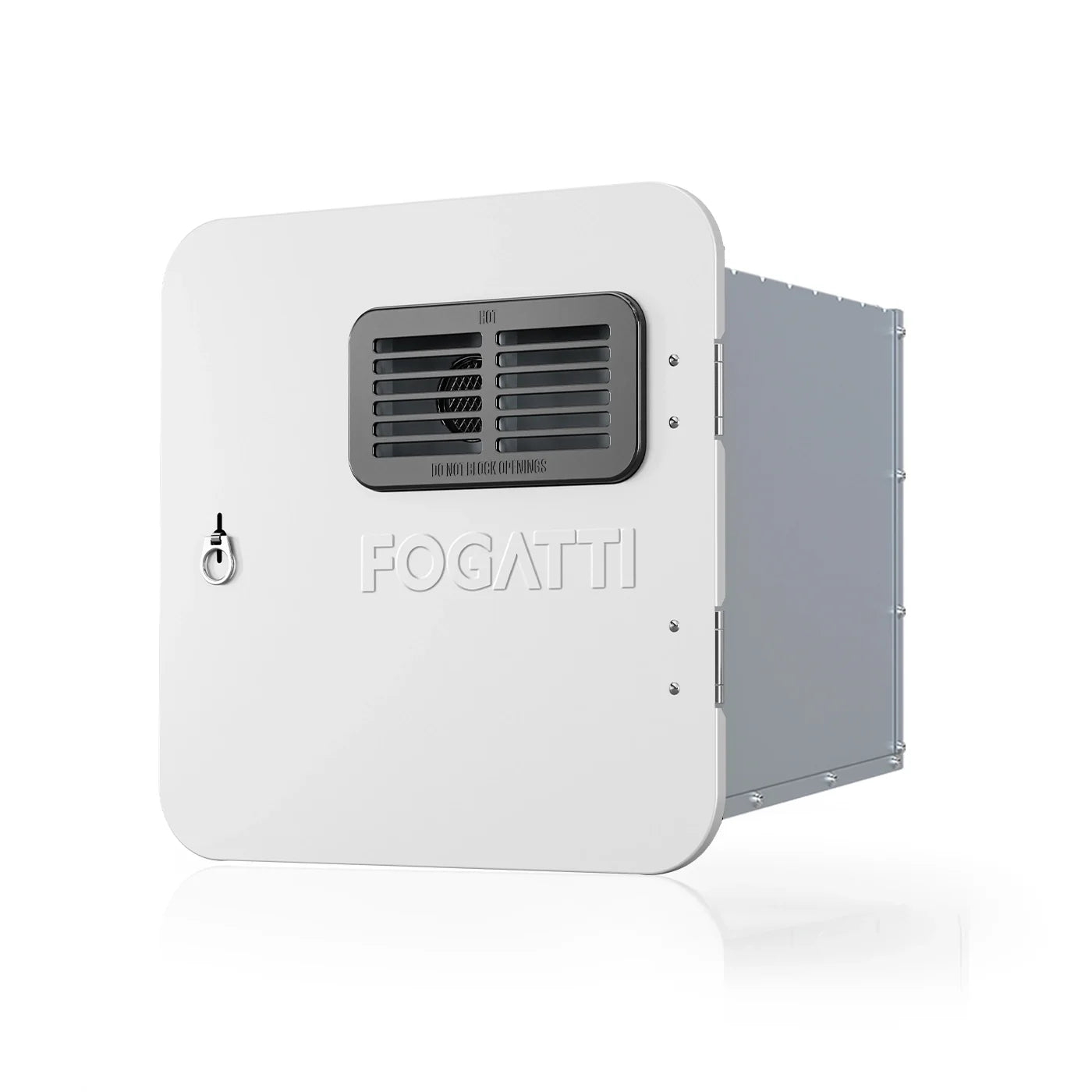 Fogatti InstaShower Ultra, 66,000 BTU, 0.5-3.9 GPM Propane RV Tankless Water Heater with White Door & Mixing Tank (Supreme Series) MegaBDM