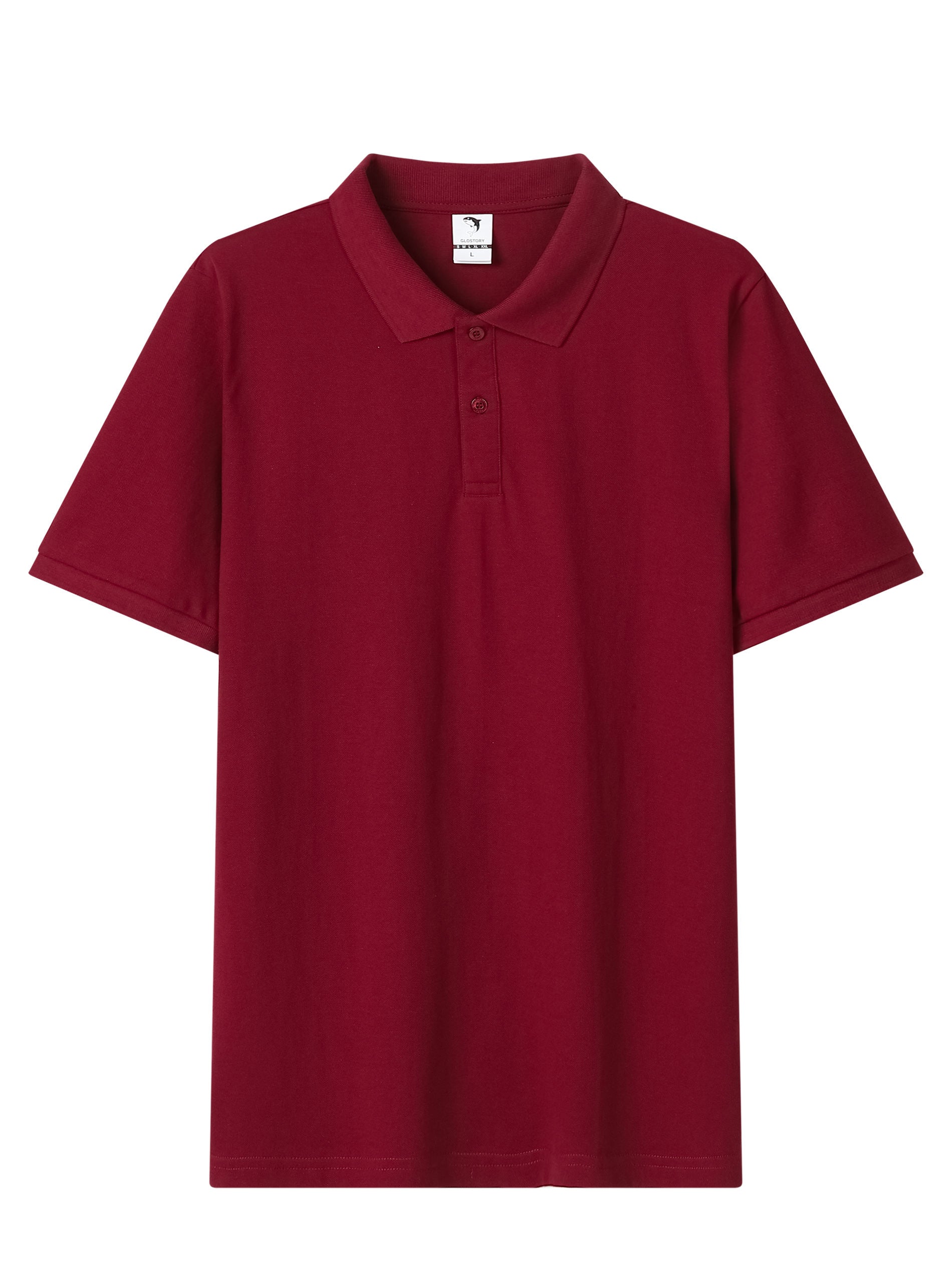 Custom Logo Men’s 100% Cotton Polo Golf Shirt – Short Sleeve, Half Button – EU Local Stock