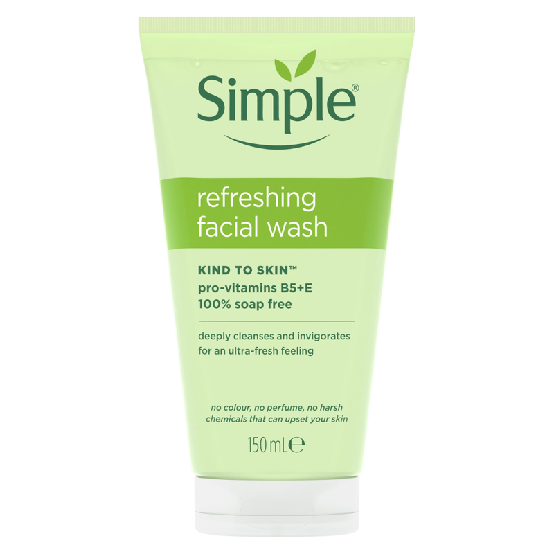 Simple Kind to Skin Facial Wash Refreshing 150ml MegaBDM