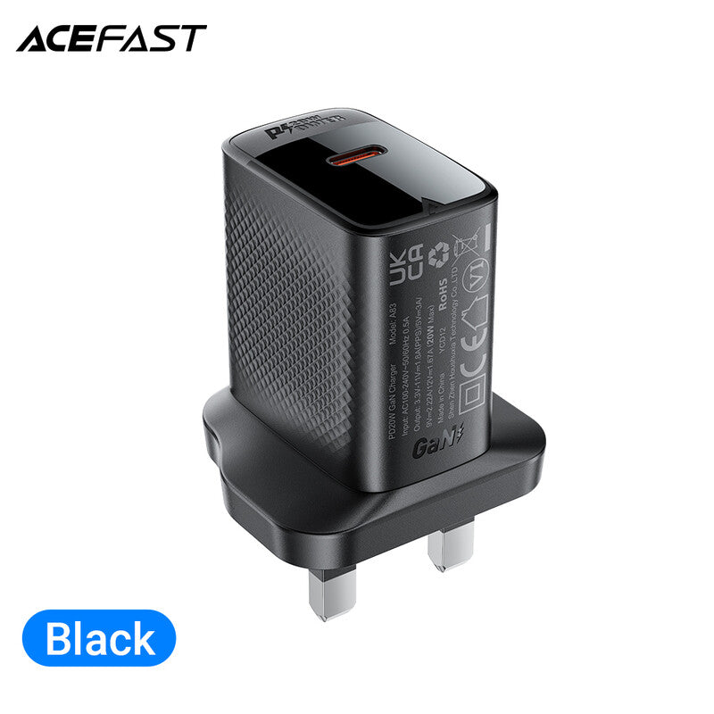 ACEFAST A83 PD20W Single USB-C Charger MegaBDM