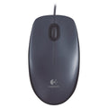 Logitech M100 Optical Corded USB Mouse - Black MegaBDM