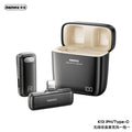 REMAX K13 1-to-1 Lightning Wireless Radio Microphone - Black MegaBDM