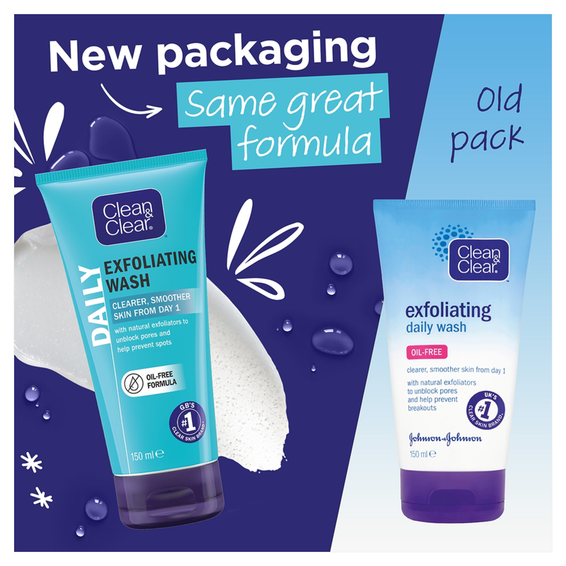 Clean & Clear Exfoliating Daily Wash Face Wash Scrub 150ml MegaBDM