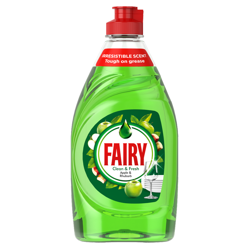 Fairy Clean & Fresh Washing Up Liquid, Apple & Rhubarb, 320ml MegaBDM