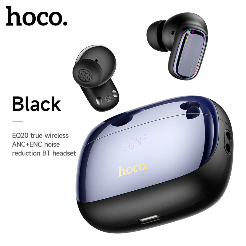 HOCO EQ20 Rhyme Wireless Noise Reduction Earphones - Black MegaBDM