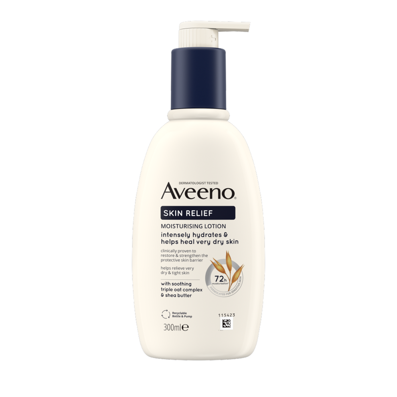 AVEENO Skin Relief Body Lotion Moisturiser for Very Dry Skin 300ml MegaBDM