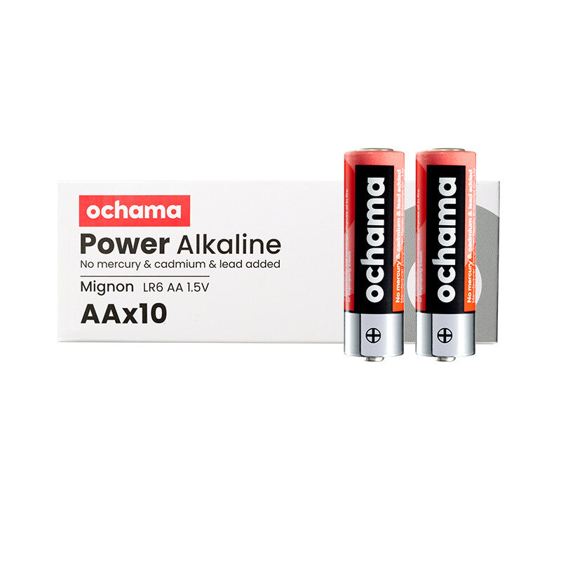 ochama AA Batteries 10 Pieces, Alkaline Mercury-Free Eco-Friendly, For Blood Pressure Monitor/Glucose Meter/Fingerprint Lock/Remote Control/Digital Scale/Toys 10 Pieces MegaBDM