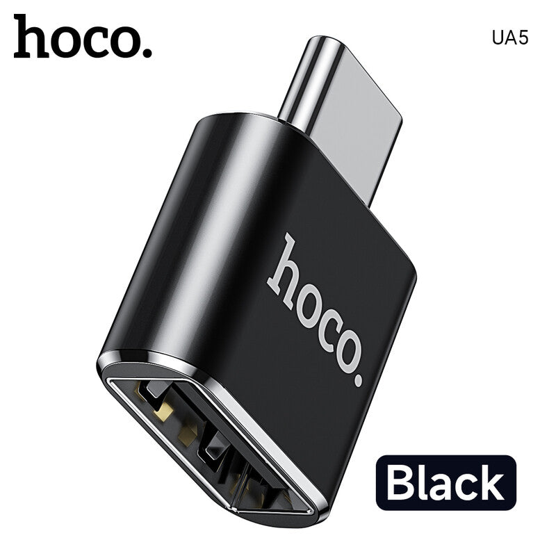 HOCO UA5 USB-C to USB Converter - Black MegaBDM