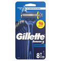 Gillette Sensor3 Comfort, Disposable Shaving Razors for Men with Lubrastrip, 8 Pack MegaBDM
