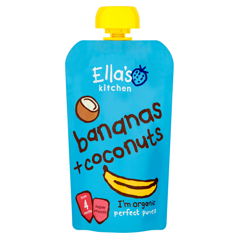 Ella's Kitchen Organic Bananas and Coconuts Pouch 4+ Months 120g MegaBDM