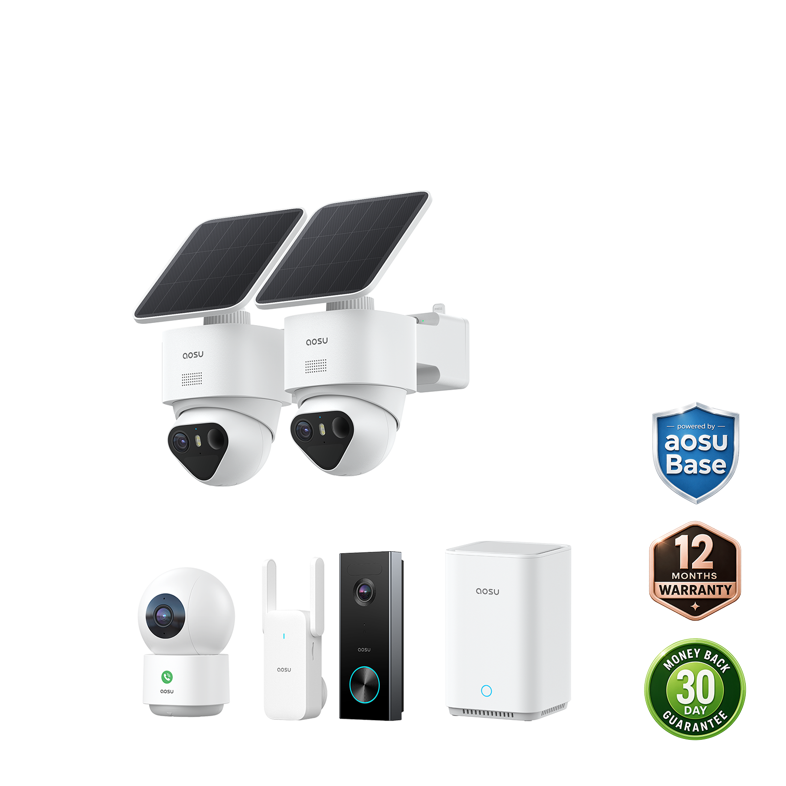 aosu T2 Ultra + Video Doorbell Pro + IndoorCam P1 Pro - aosu T2 Ultra 2-Cam Kit + Video Doorbell Pro + IndoorCam P1 Pro MegaBDM