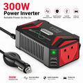 BESTEK 300W Pure Sine Wave Car Inverter 12V to 230V/240V with Dual 4.8A USB Ports Portable Power Adapter for Vehicle Travel Outdoor Use MegaBDM