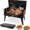 Huacan Outdoor folding barbecue grill with built-in barbecue toolbox style grill, barbecue rack, stall grill, 1 piece MegaBDM