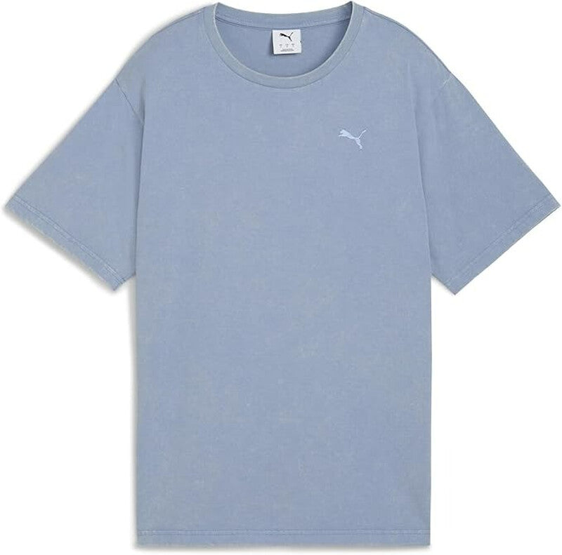 Puma Essentials Elevated Relaxed Wash Tee - Cool Blue MegaBDM