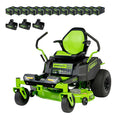 80V 42" Cordless Battery CrossoverZ Zero Turn Lawn Mower, Twelve (12) 4.0 Ah Batteries and (3) Dual-Port Turbo Chargers, CRZ4281 MegaBDM