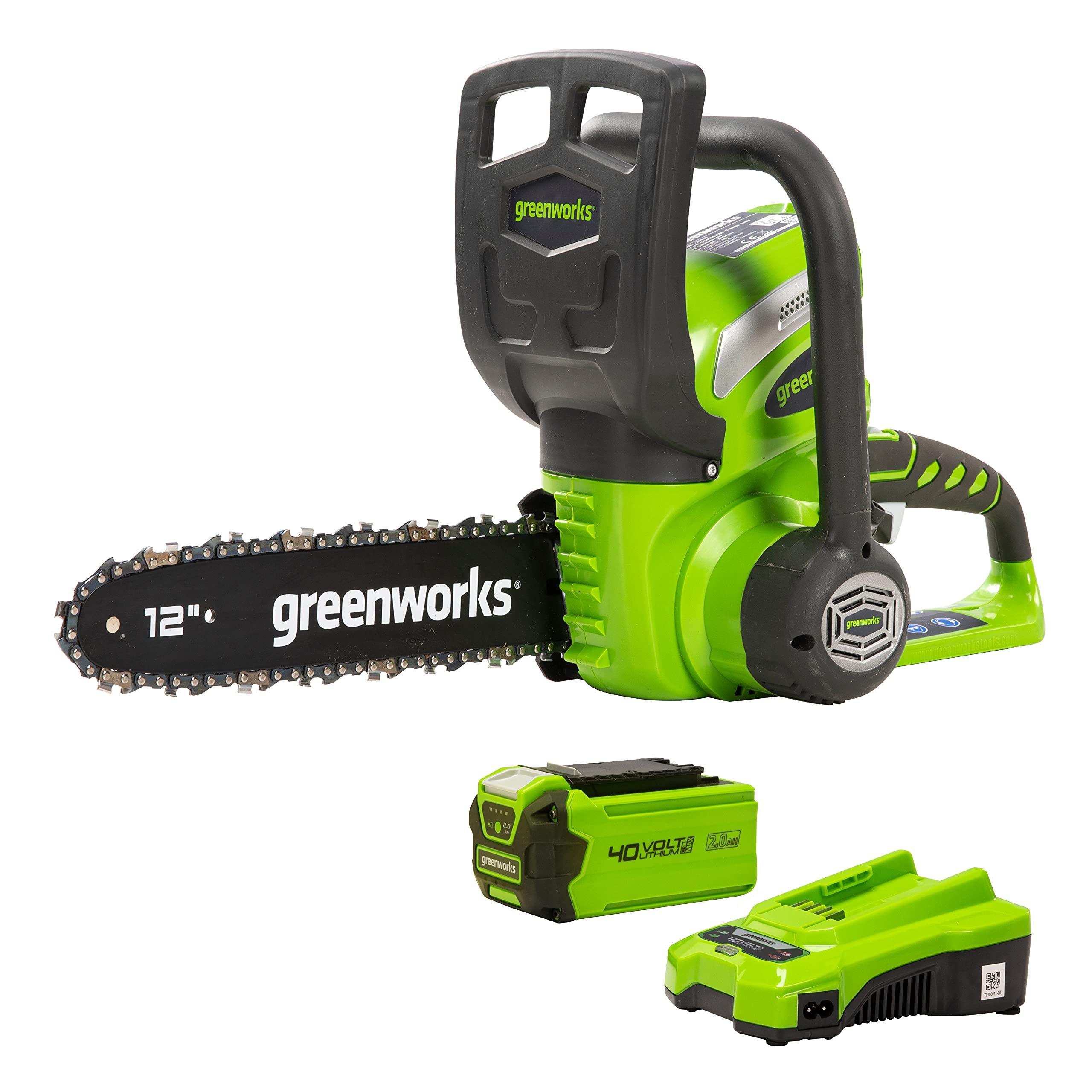 40V 12" Cordless Battery Chainsaw w/ 2.0 Ah Battery & Charger MegaBDM