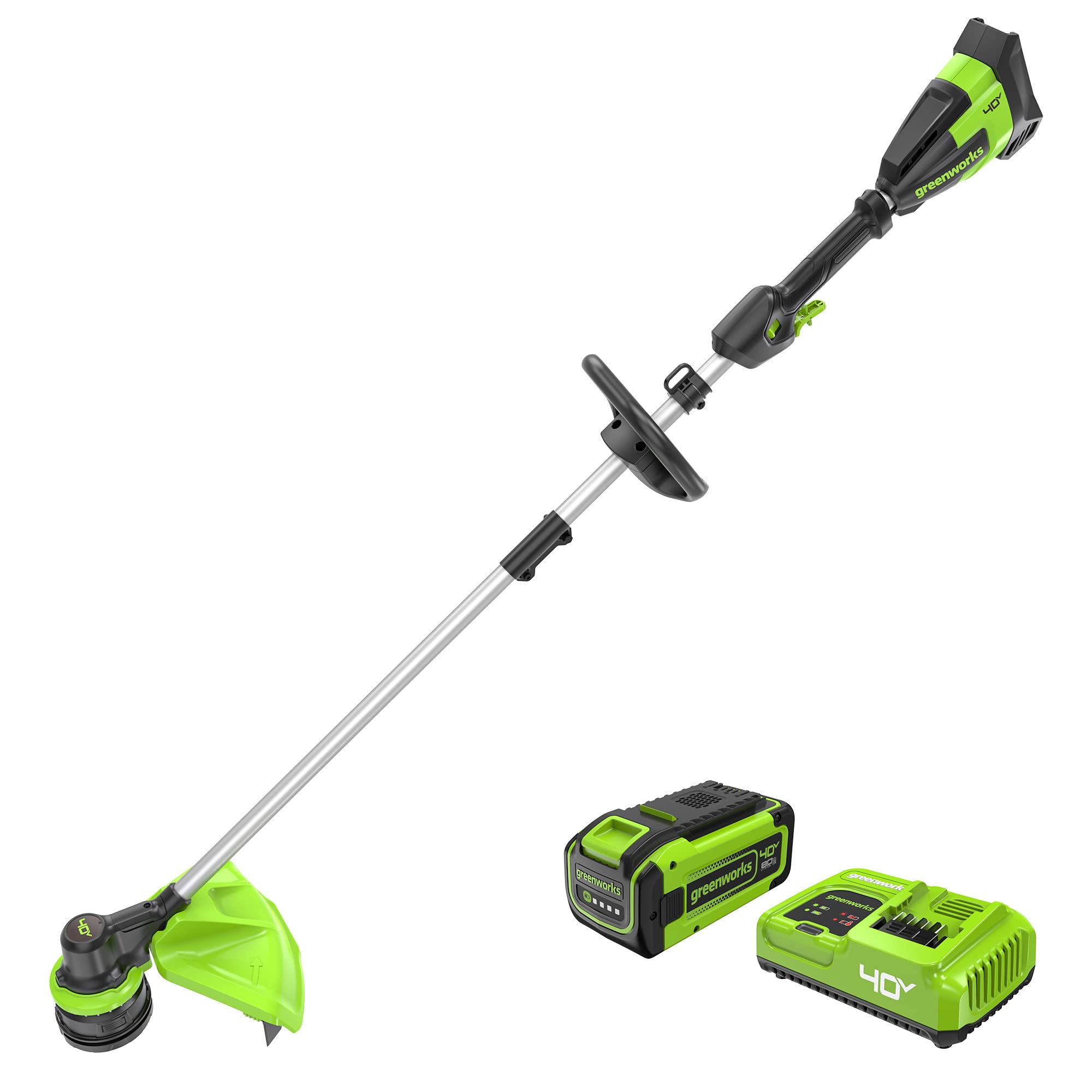 40V 17" Cordless Battery String Trimmer, 8.0 Ah Battery and Charger MegaBDM