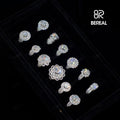 Fine Jewelry Vvs Moissanite Engagement Ring Pass Diamond Test Princess Cut Moissanite 925 Silver Wedding Ring for Women