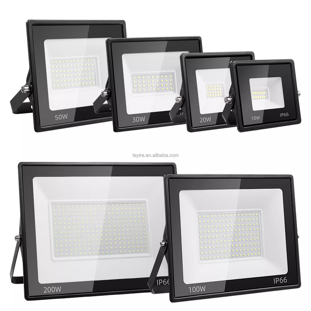 IP66 Waterproof SMD LED Floodlight – Super Bright Outdoor Spotlight – 10W / 20W / 30W / 50W – EU Local Stock