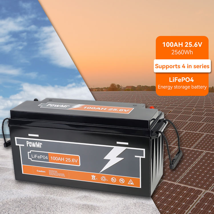 PowMr 100AH 25.6V 2560Wh LiFePO4 Lithium Battery – Parallel & Series Support – EU Local Stock