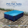 PVC Fish Tank Pond for Fish Aquaculture Foldable Stable Water Circulation for Intensive Fish Breeding MegaBDM