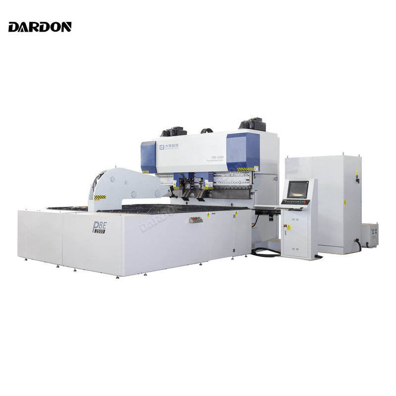 DARDONTECH PBE2500 CNC Electric Fully Automatic Synchronized Panel Bender Automatic Tooling Change Working Table Stainless Steel