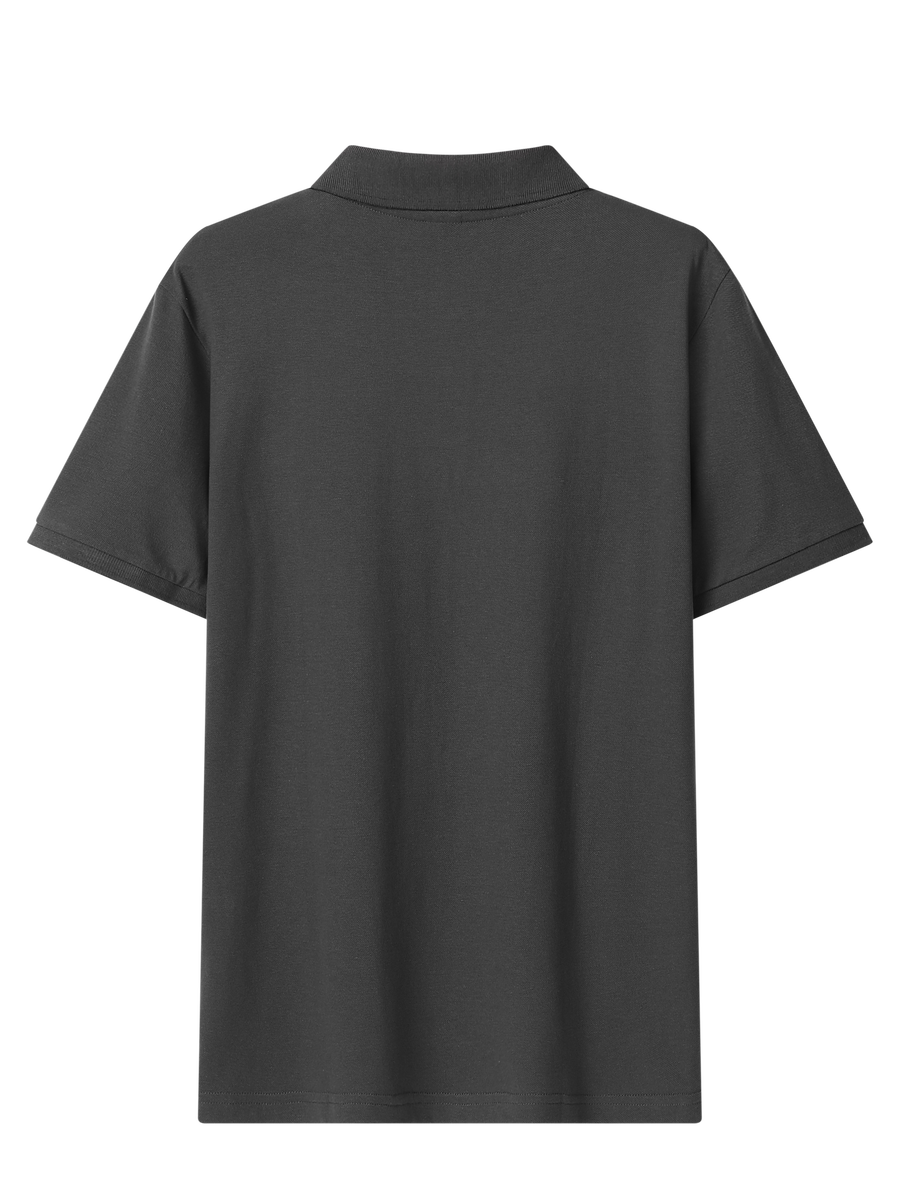 Custom Logo 180GSM Men’s 100% Cotton Polo Golf Shirt – Short Sleeve, Half Button – EU Local Stock